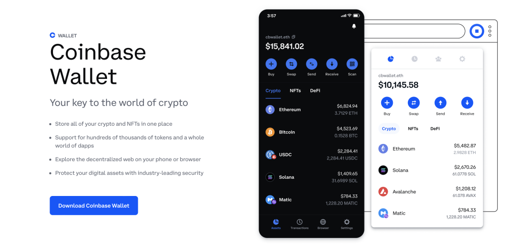 coinbase online wallet