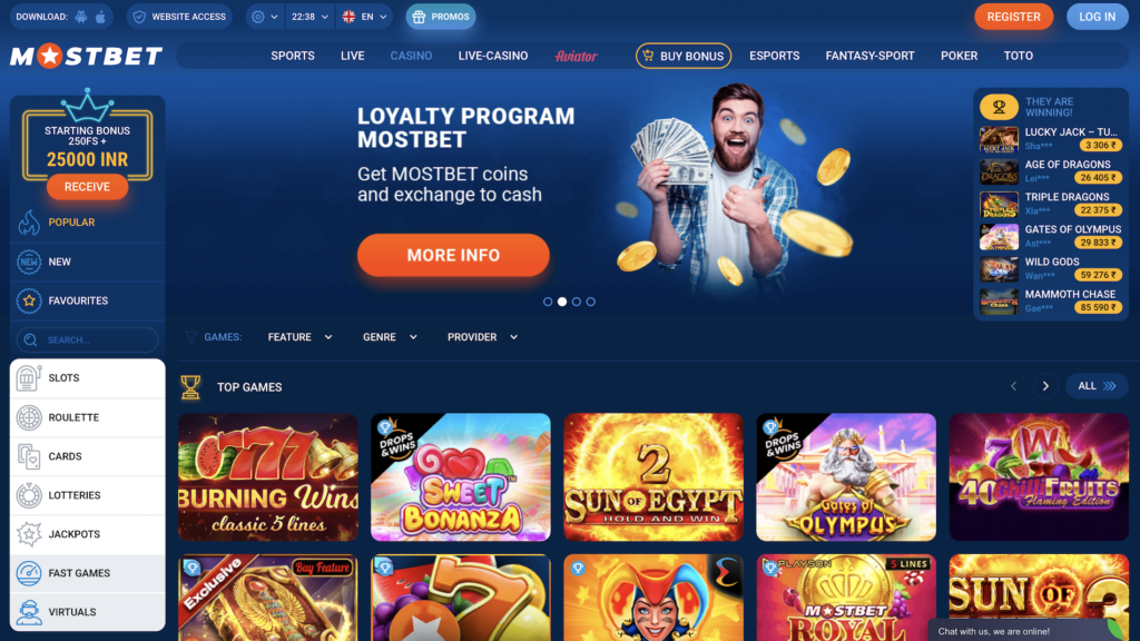 mostbet usdt casino