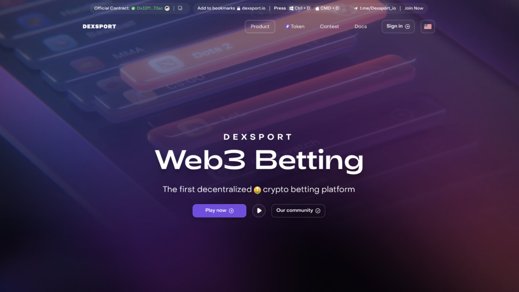 dexsport crypto gambling site