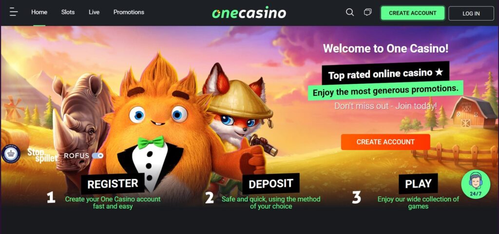 One Crypto Casino Website