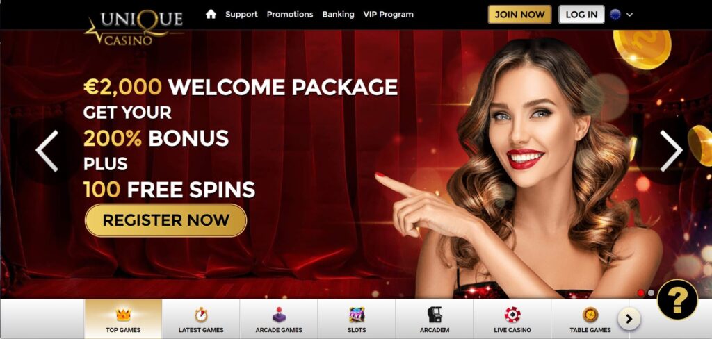 Unique Crypto Casino Website