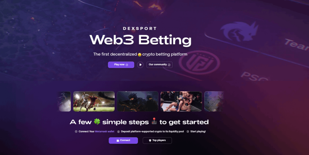Dexsport web3 betting platform