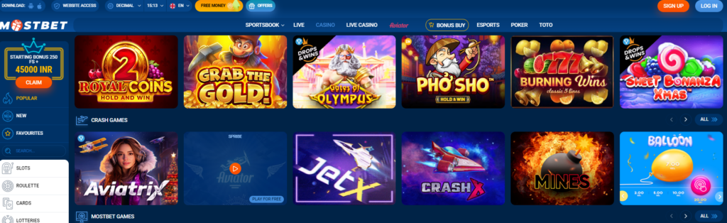 mostbet online gambling site