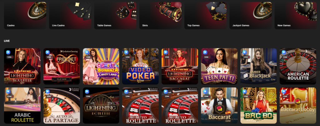 Betspins live games