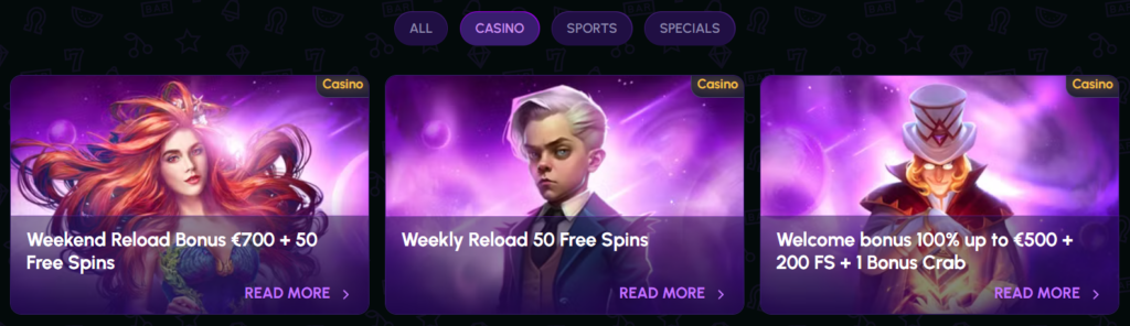 Nova Jackpot Casino Bonuses
