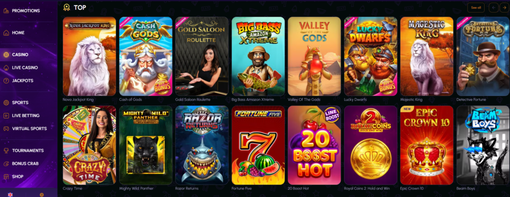 Nova Jackpot Casino Games