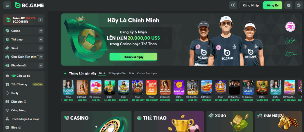 BC.Game sòng bạc tiền điện tử trực tuyến