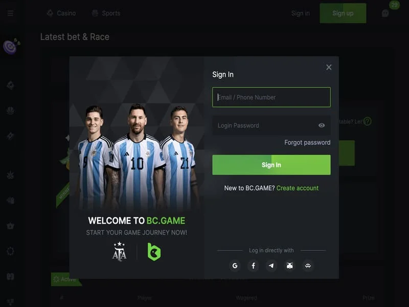 Crpto casino login