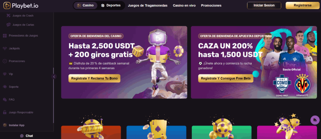 Playbet.io cripto casino
